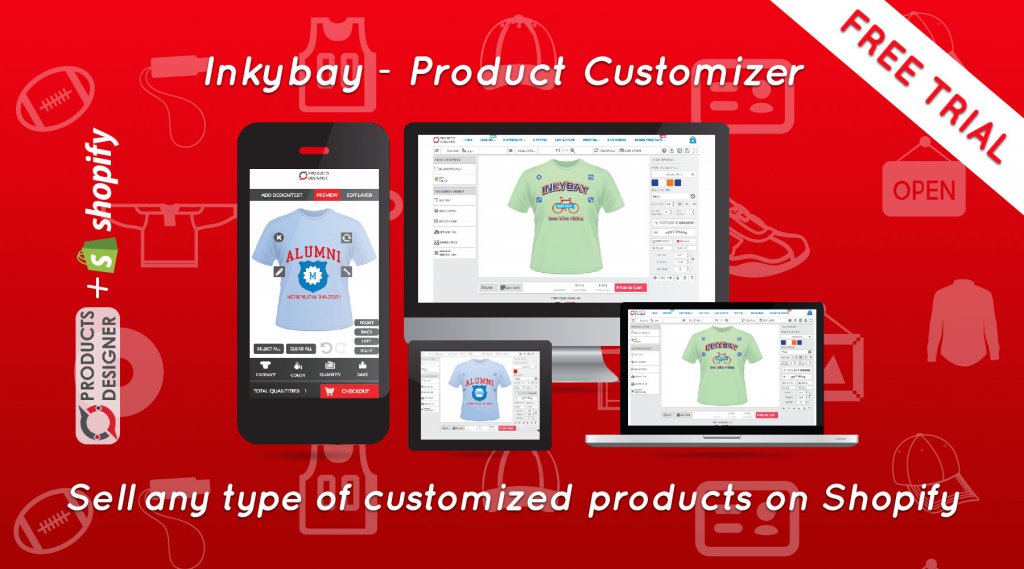 Product customization software for Shopify