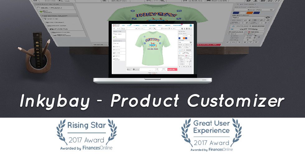 Inkybay product customizer wins ecommerce award