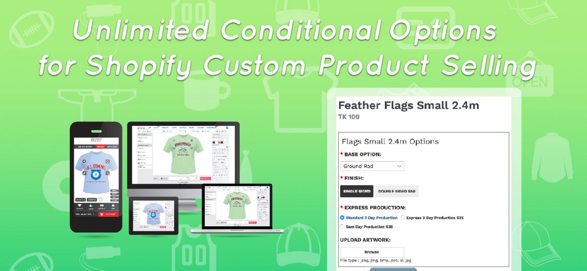 Unlimited Conditional Options for Shopify
