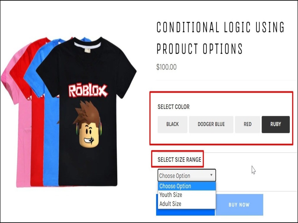 conditional logic at Shopify With InkyBay-Product Personalizer