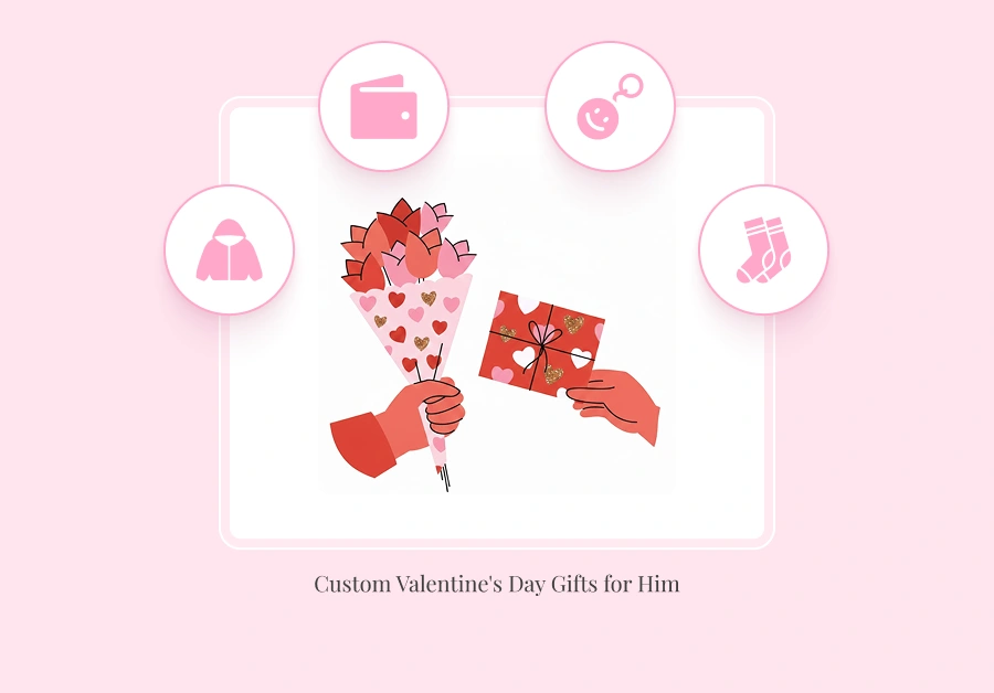custom valentines day gifts for him